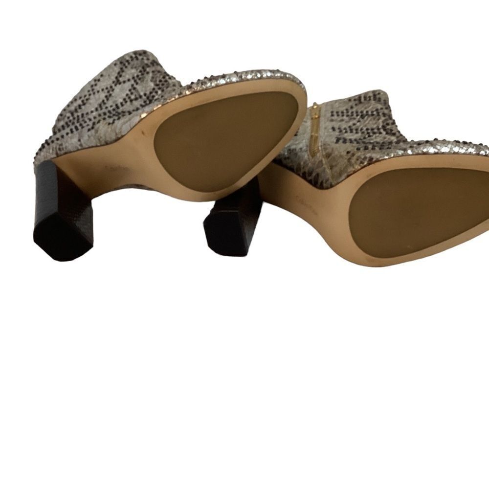 Calvin Klein Jasmin gold python leather boots siz… - image 7